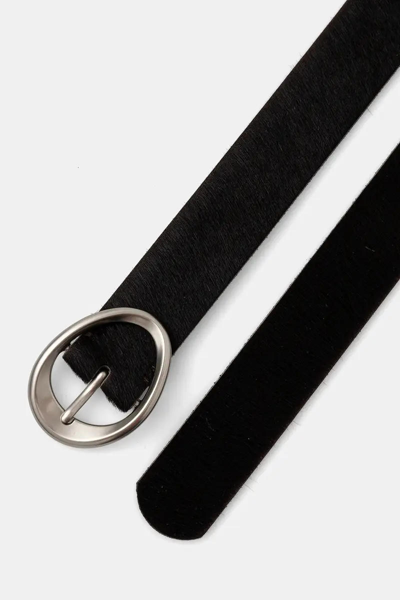 cintura in pelle Nero miniatura 2