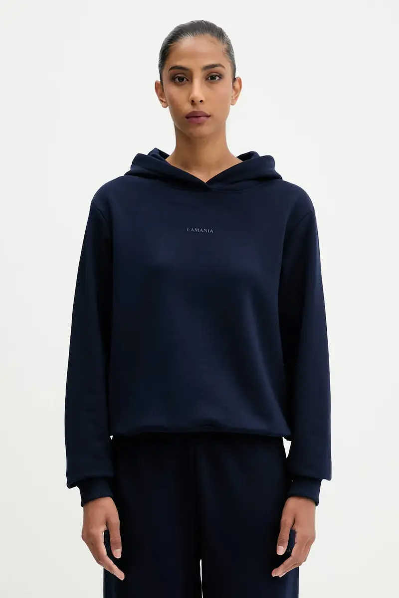 felpa ALI donna colore marrone con cappuccio ALI Blu navy