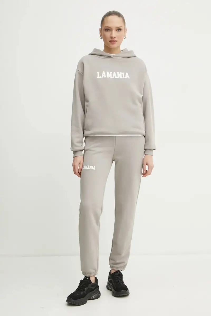 felpa donna colore beige con cappuccio YOUNG miniatura 2