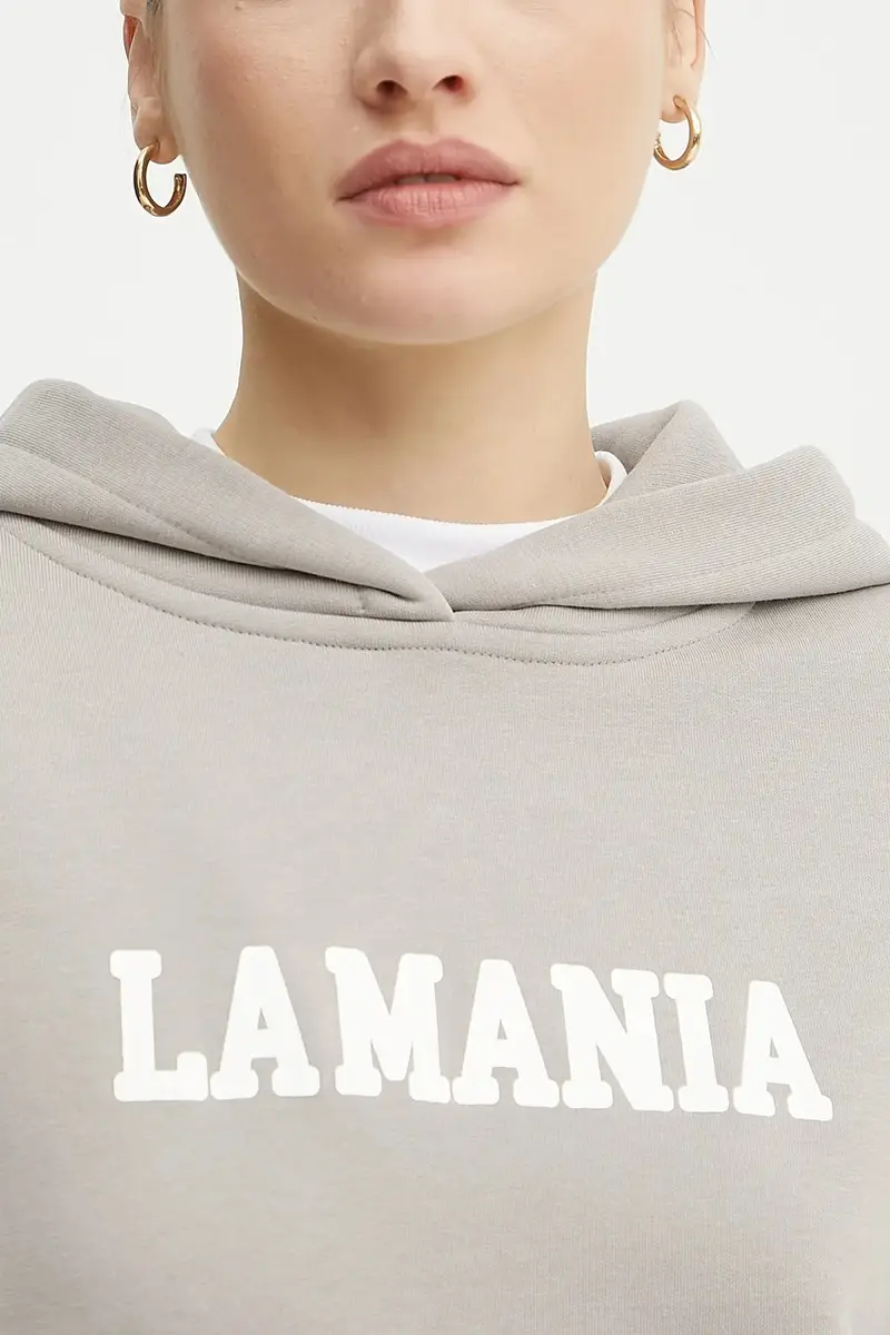 felpa donna colore beige con cappuccio YOUNG miniatura 5