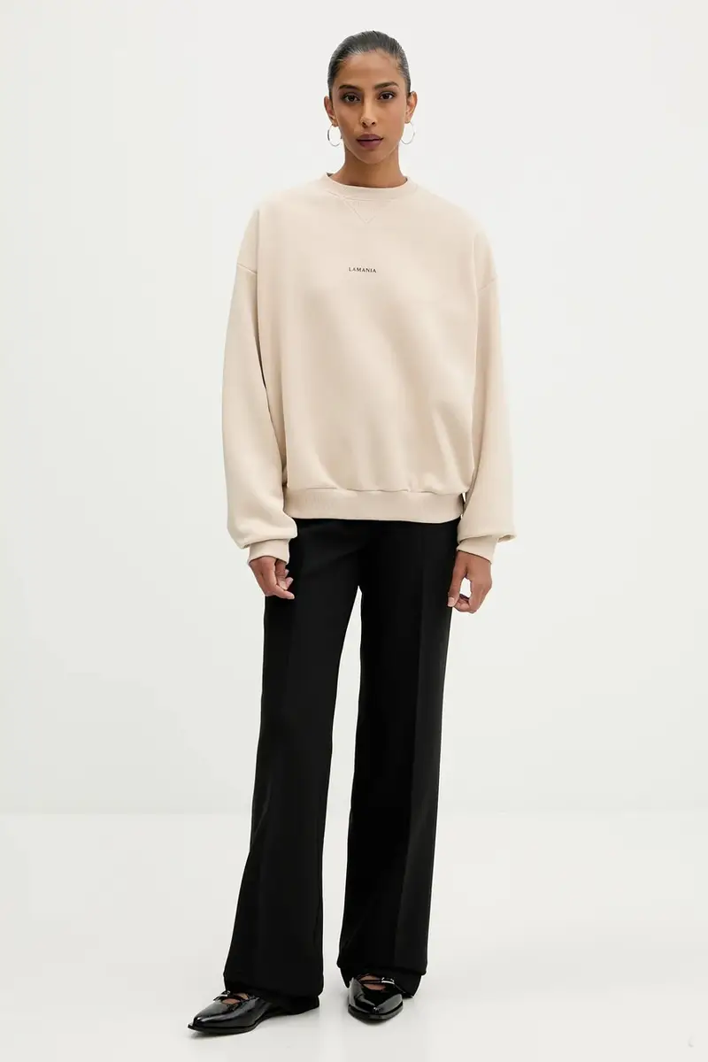 felpa donna colore beige MILKSHAKE miniatura 2