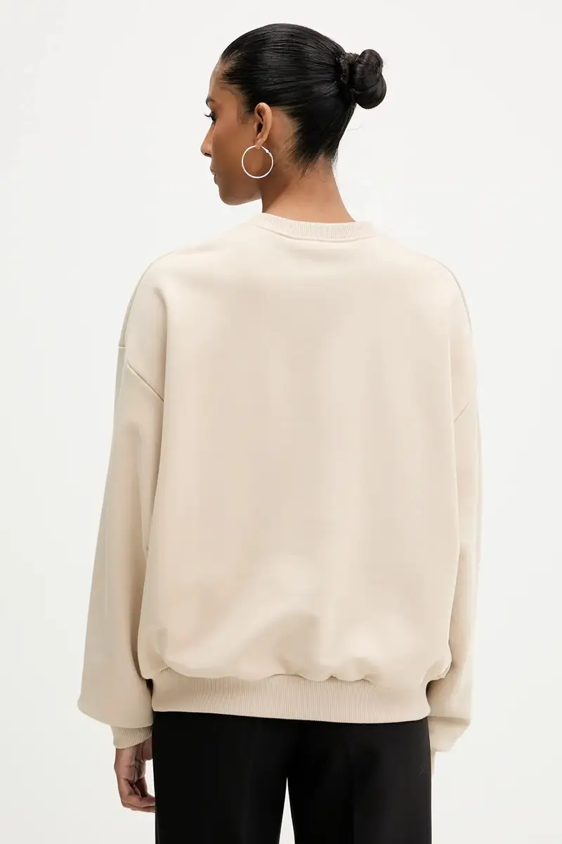 felpa donna colore beige MILKSHAKE miniatura 3