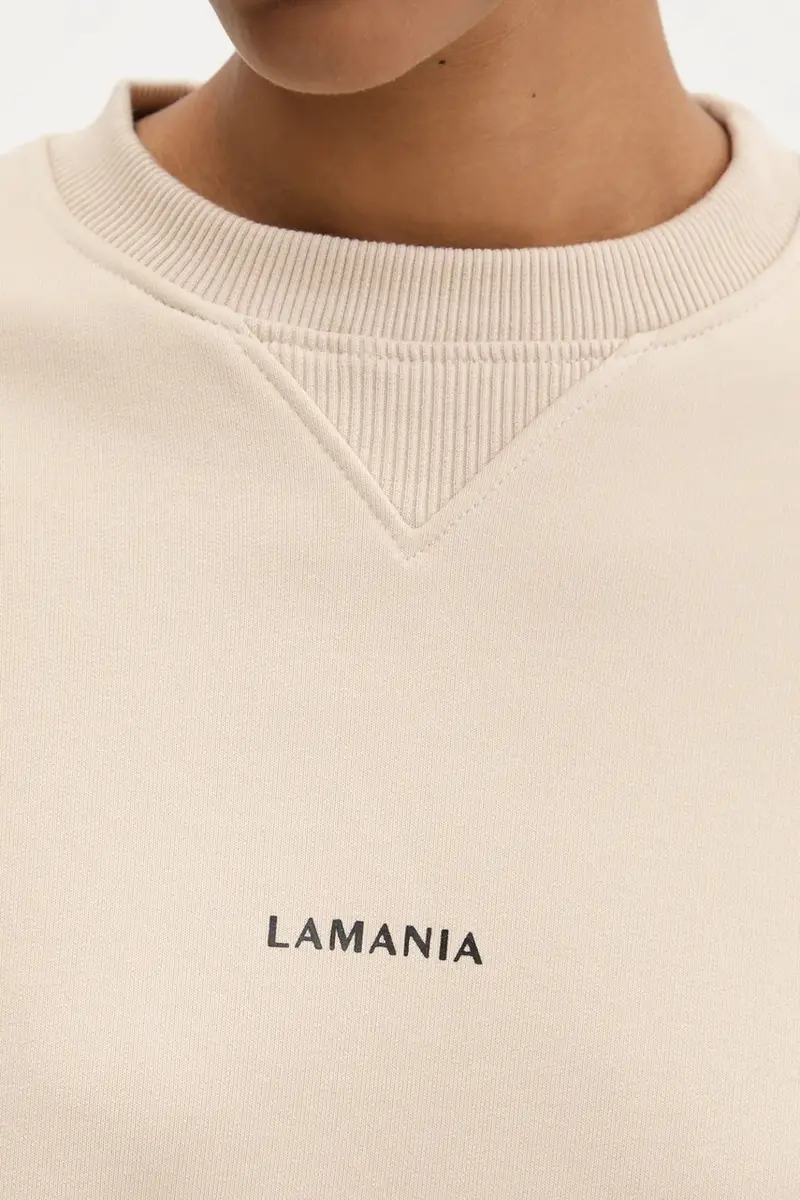 felpa donna colore beige MILKSHAKE miniatura 5