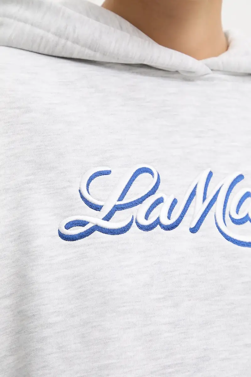 felpa LUMA donna colore grigio con cappuccio LUMA miniatura 5