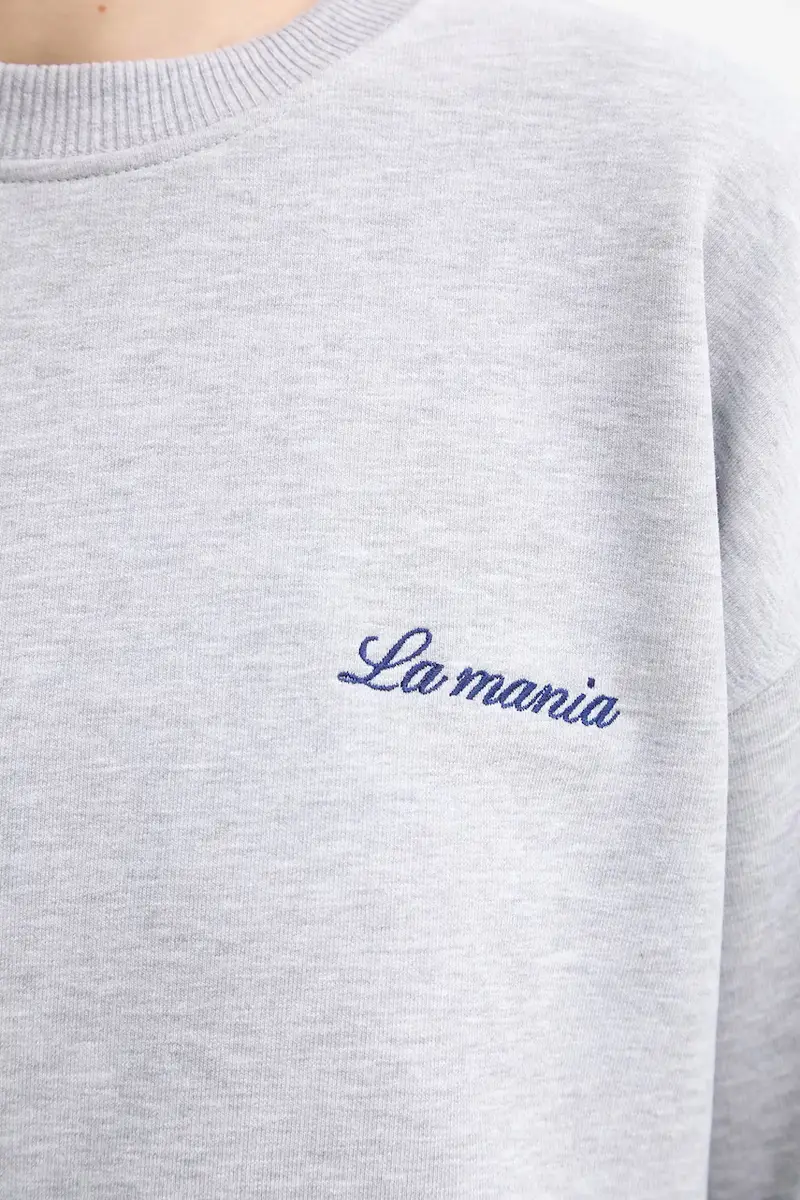 felpa ROYAL donna colore beige ROYAL Grigio miniatura 5