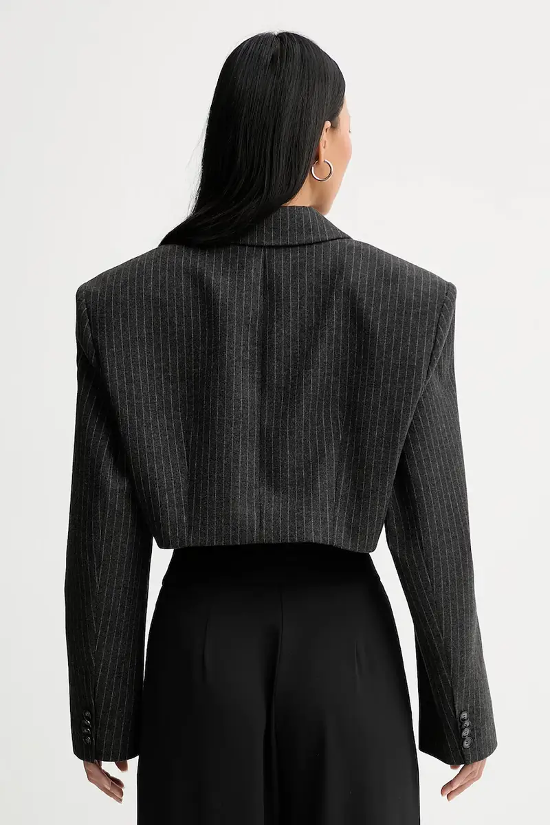 La Mania Giacca Doppiopetto Grigio miniatura 3