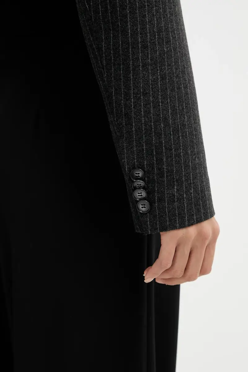 La Mania Giacca Doppiopetto Grigio miniatura 5