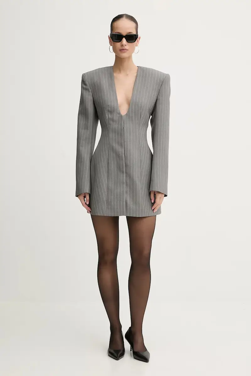 giacca in lana SELVIE Grigio miniatura 2