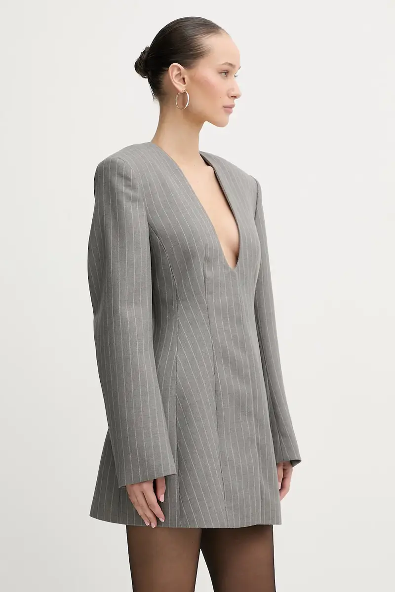 giacca in lana SELVIE Grigio miniatura 4