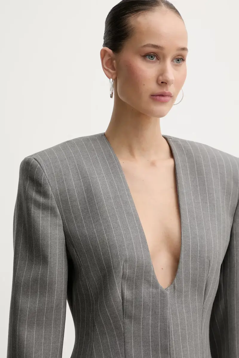 giacca in lana SELVIE Grigio miniatura 5