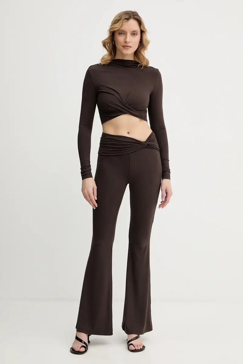 La Mania Leggings Marrone 4149267 miniatura 2