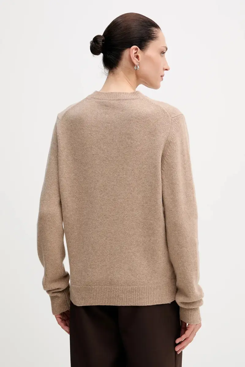 maglione in lana MELLOW donna colore beige MELLOW miniatura 3