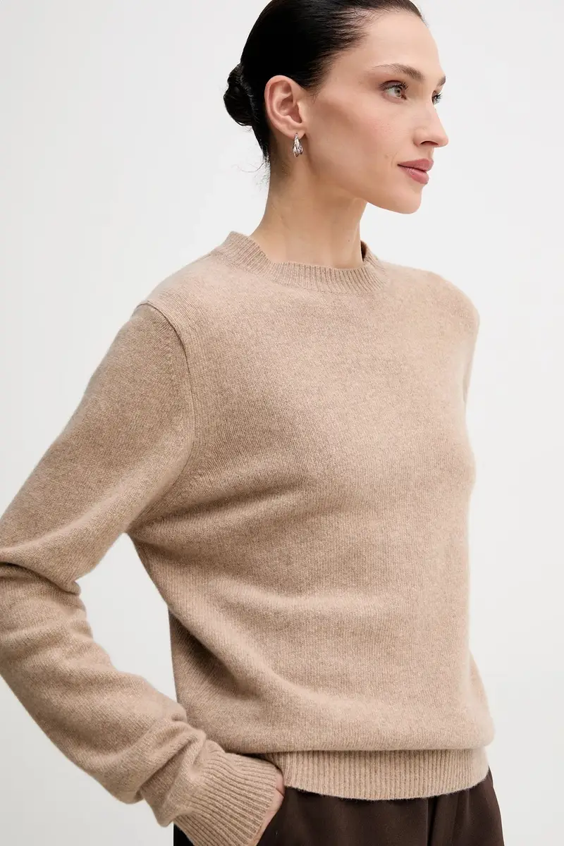 maglione in lana MELLOW donna colore beige MELLOW miniatura 4