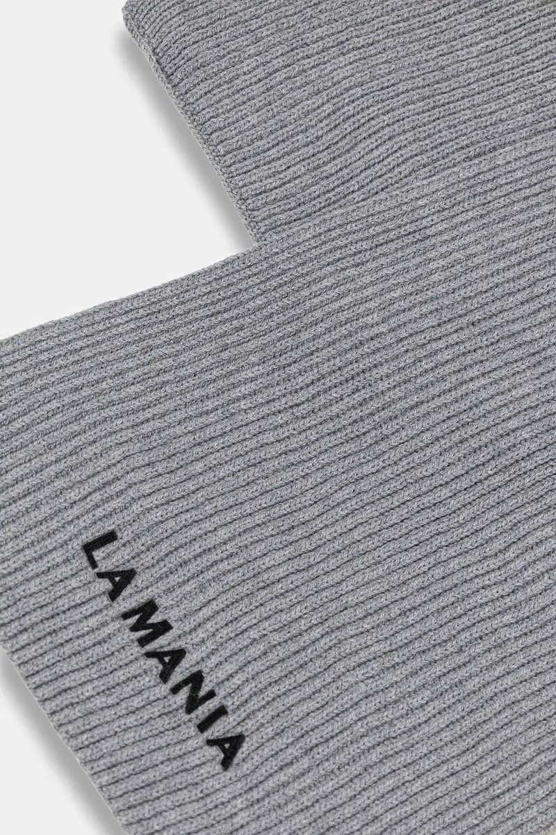 sciarpa in lana MERINOWOOL donna colore grigio MERINOWOOL miniatura 3