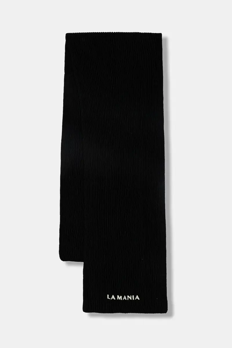 sciarpa in lana MERINOWOOL donna colore nero MERINOWOOL