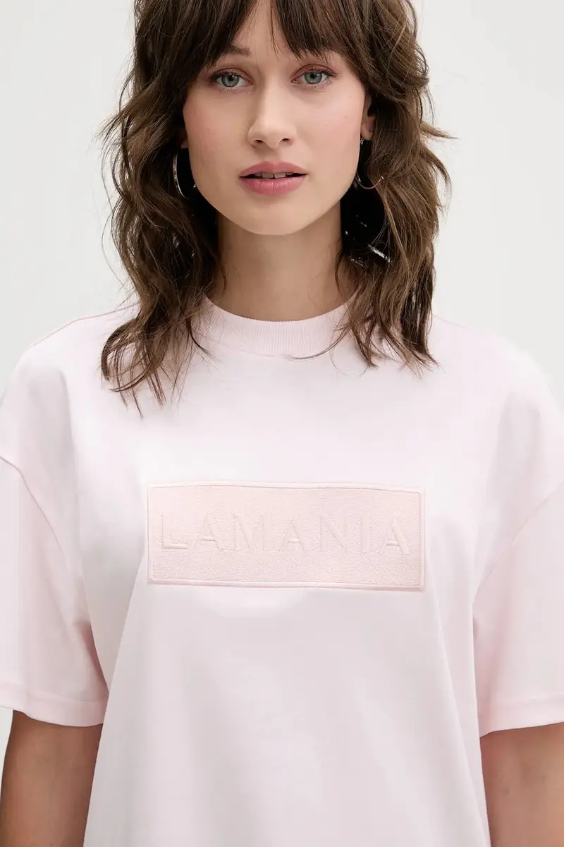 La Mania T-shirt Donna Rosa 3779432 miniatura 4