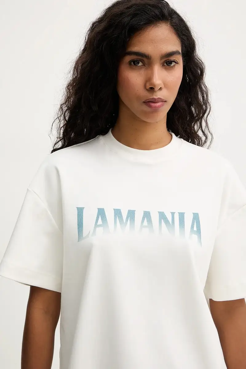 La Mania T-shirt Beige 4148045 miniatura 4