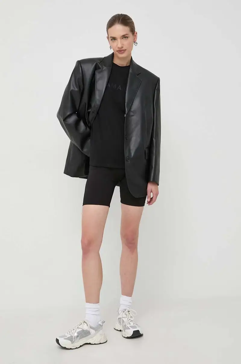 La Mania T-shirt Donna Nero 3149600 miniatura 2