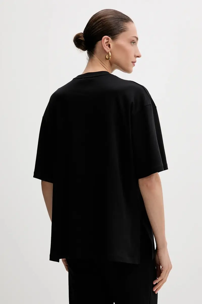 La Mania T-shirt Donna Nero 3645829 miniatura 3