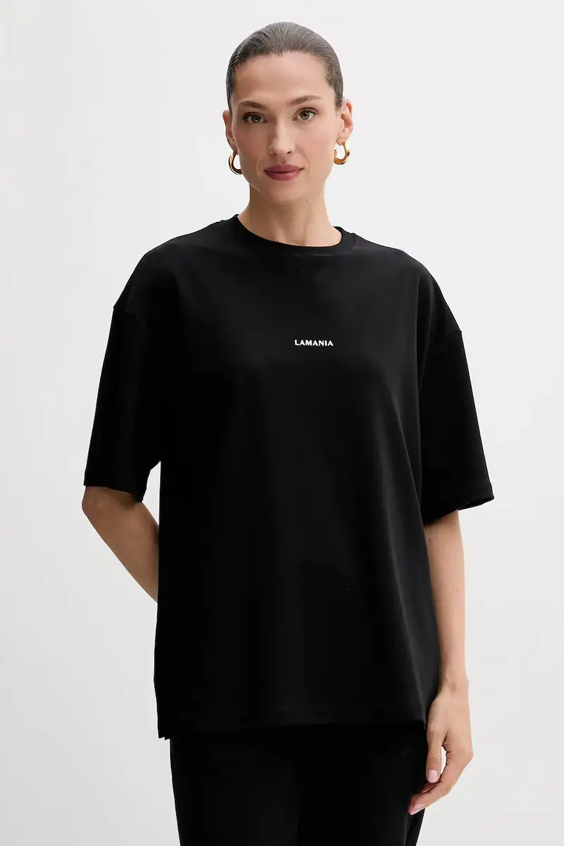 La Mania T-shirt Donna Nero 3645829