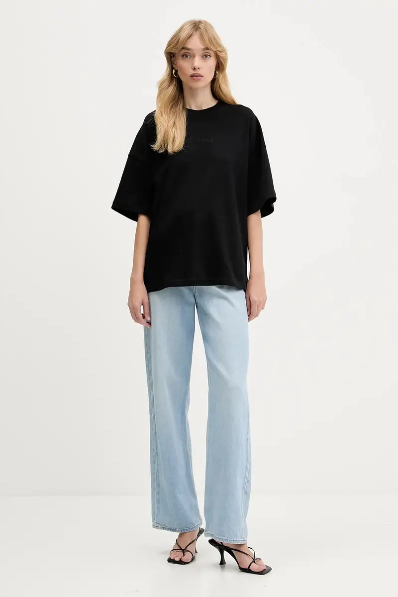 La Mania T-shirt Donna Nero 3635979 miniatura 2