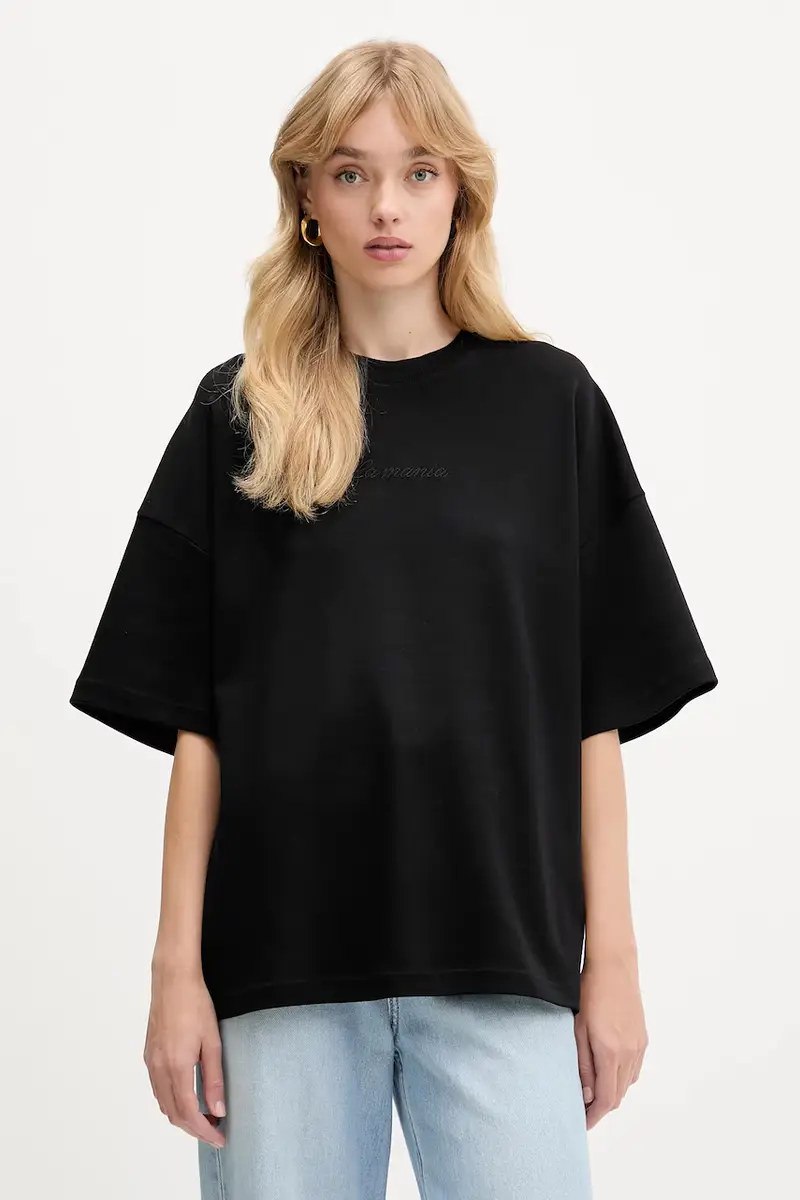La Mania T-shirt Donna Nero 3635979