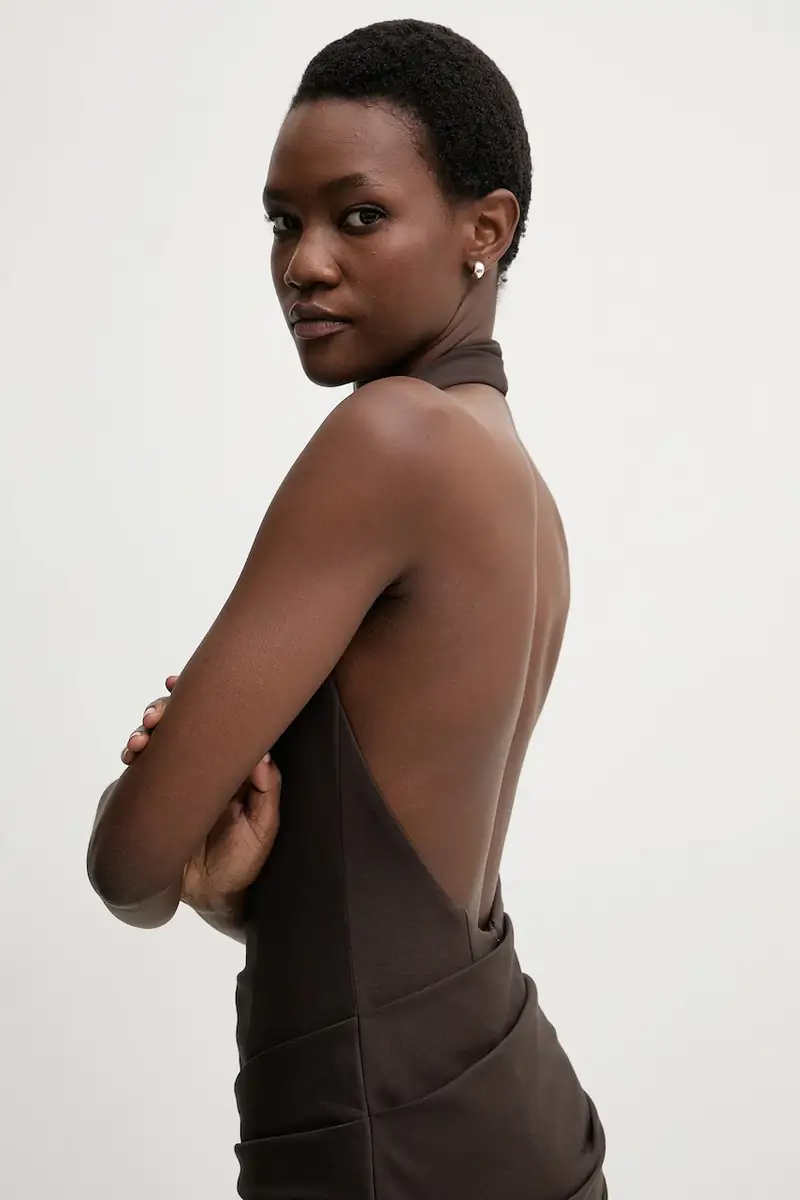 La Mania Vestito marrone per donna miniatura 4