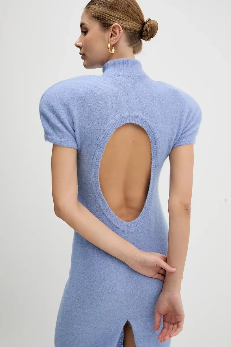 vestito con lana NOIR Blu miniatura 5