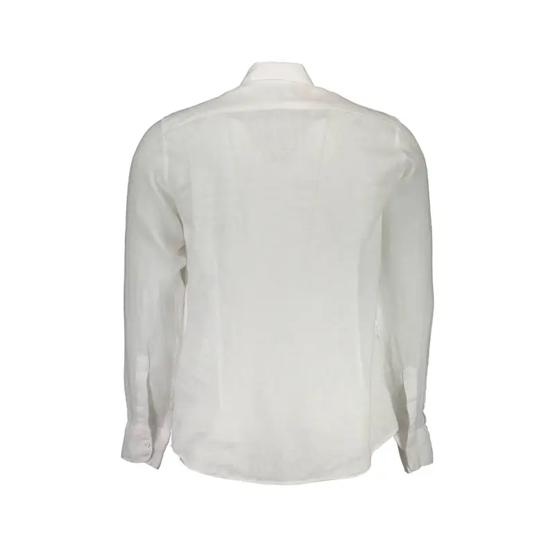 Camicia Maniche Lunghe Uomo Bianca Ricamo Bianco miniatura 2