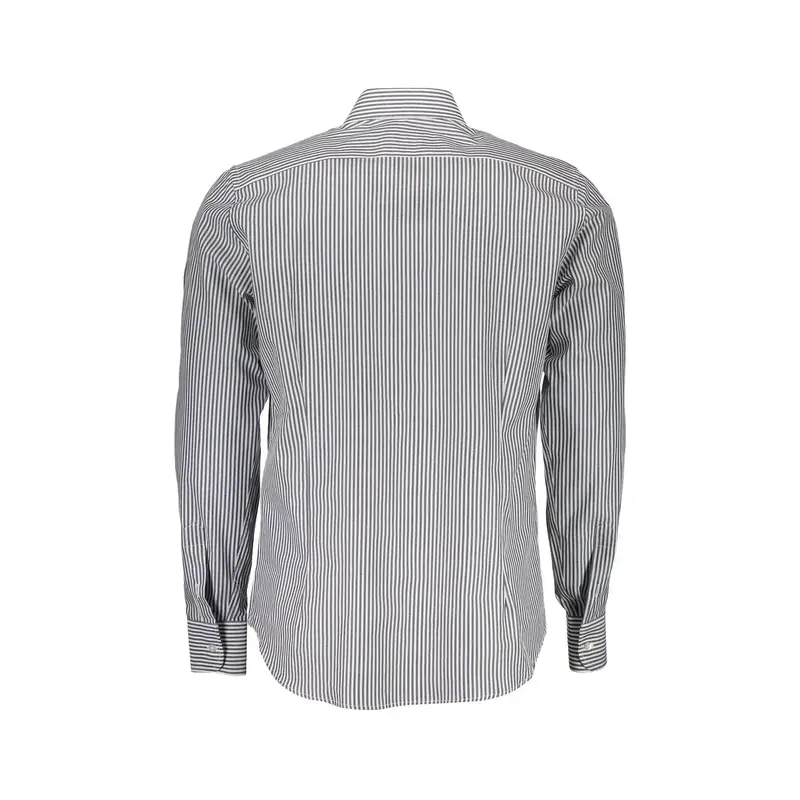 Camicia Maniche Lunghe Uomo Blu Ricamo miniatura 2