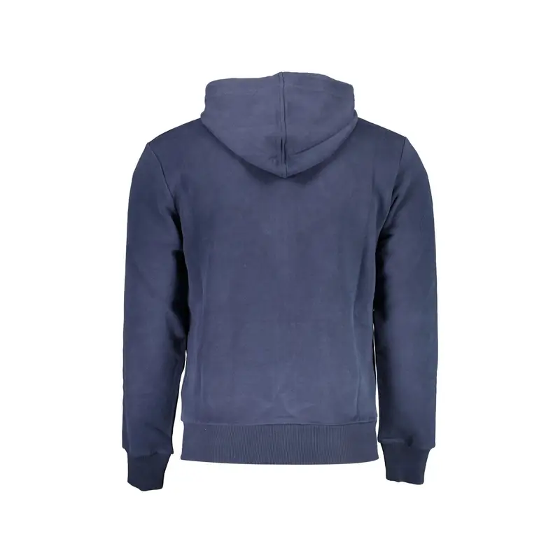 Felpa Maniche Lunghe Uomo Blu Stampa miniatura 2