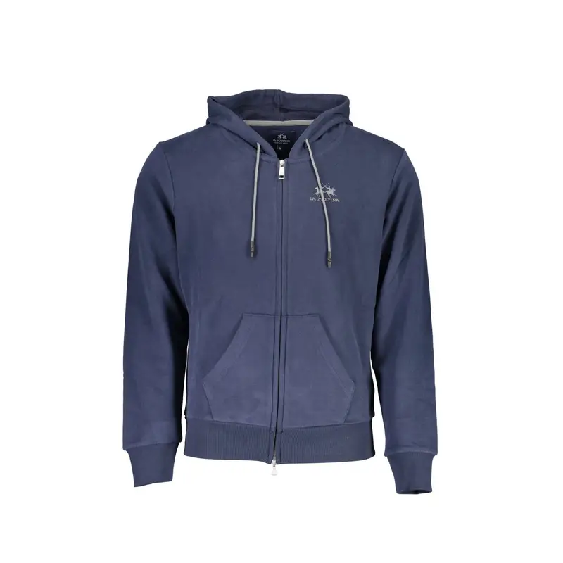 Felpa Maniche Lunghe Uomo Blu Stampa