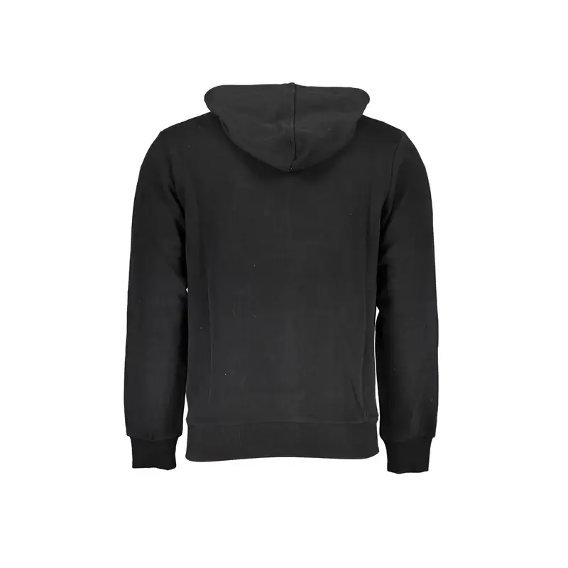 Felpa Maniche Lunghe Uomo Nera Zip Nero miniatura 2