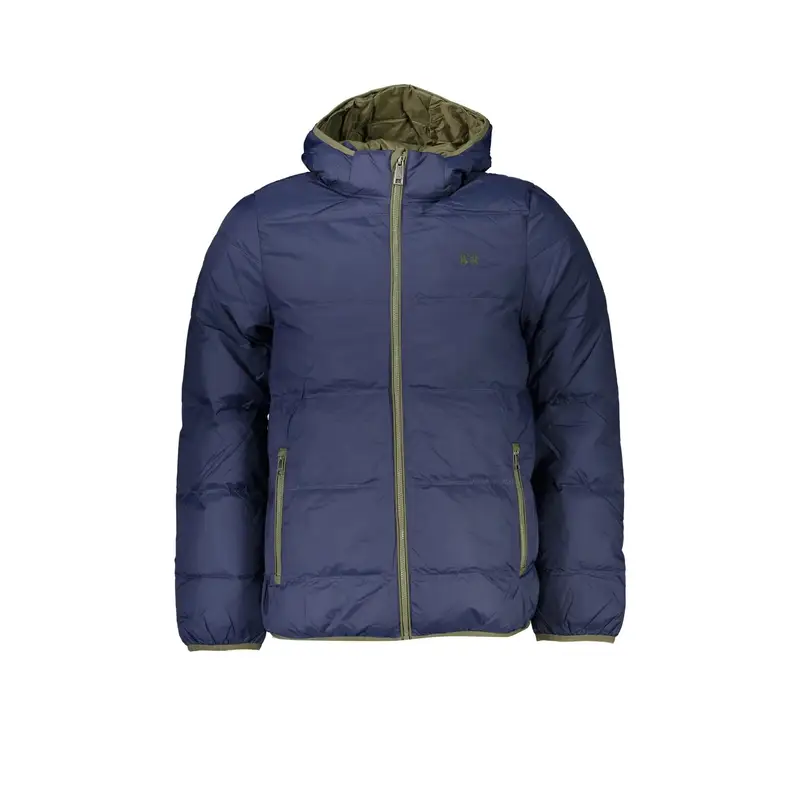 Giubbotto Maniche Lunghe Uomo Blu Ricamo