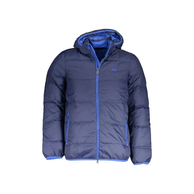 Giubbotto Maniche Lunghe Uomo Blu Ricamo