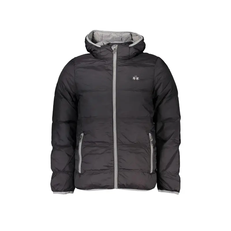 Giubbotto Maniche Lunghe Uomo Nero Ricamo