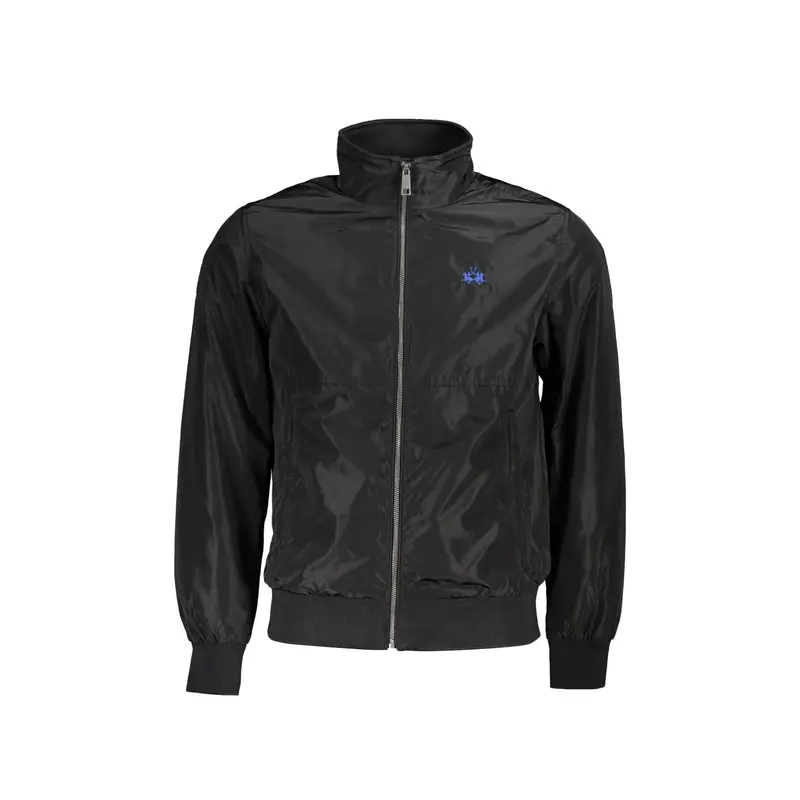 La Martina Giubbotto Uomo Nero con Ricamo