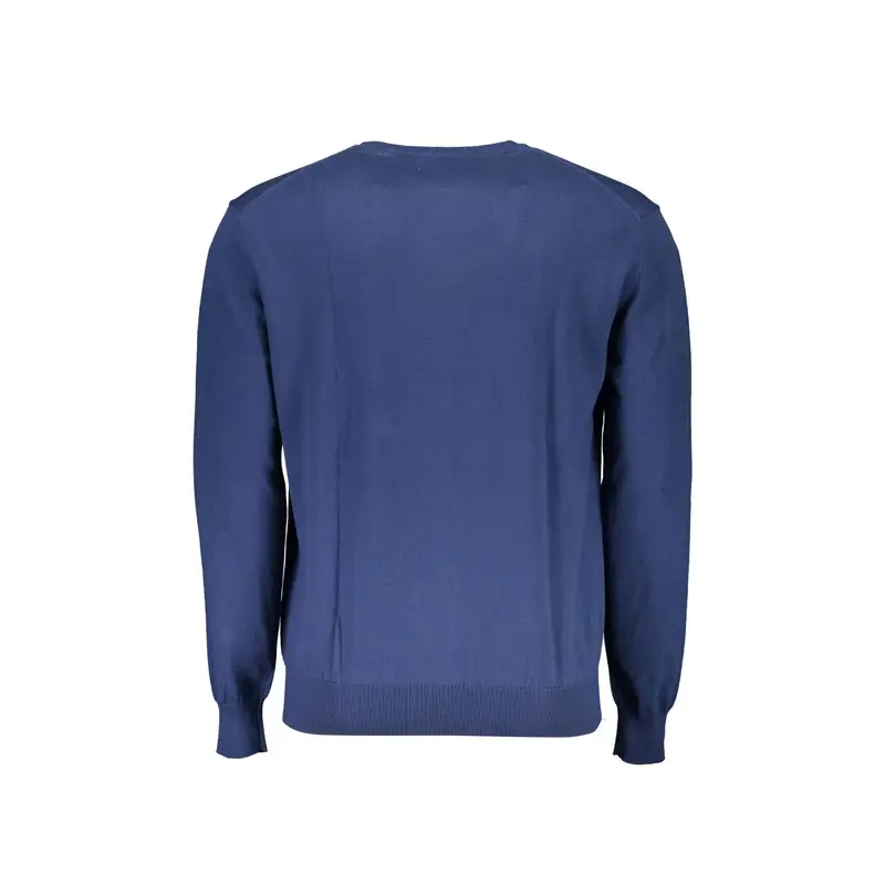 Maglia Uomo Blu Maniche Lunghe Girocollo Logo miniatura 2