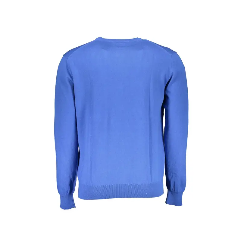 Maglia Uomo Blu Maniche Lunghe Girocollo Logo miniatura 2
