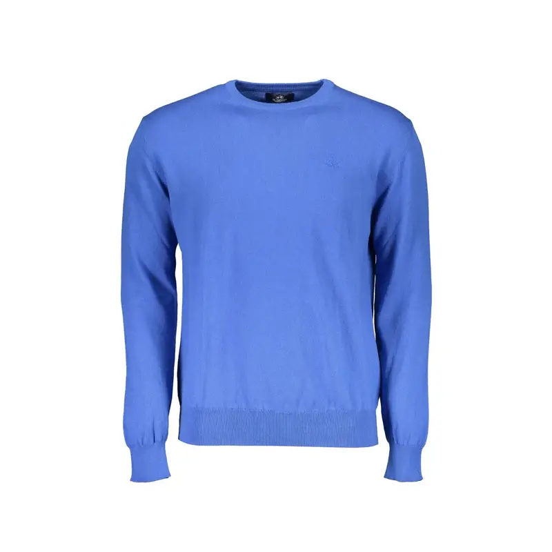Maglia Uomo Blu Maniche Lunghe Girocollo Logo