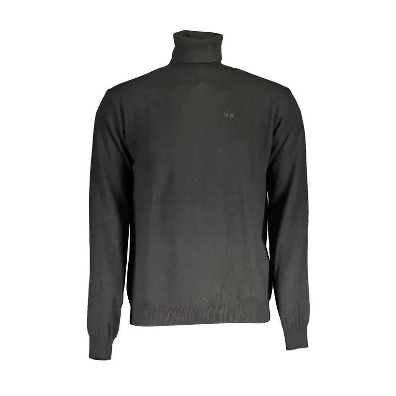 Maglione Uomo Nero Ricamo