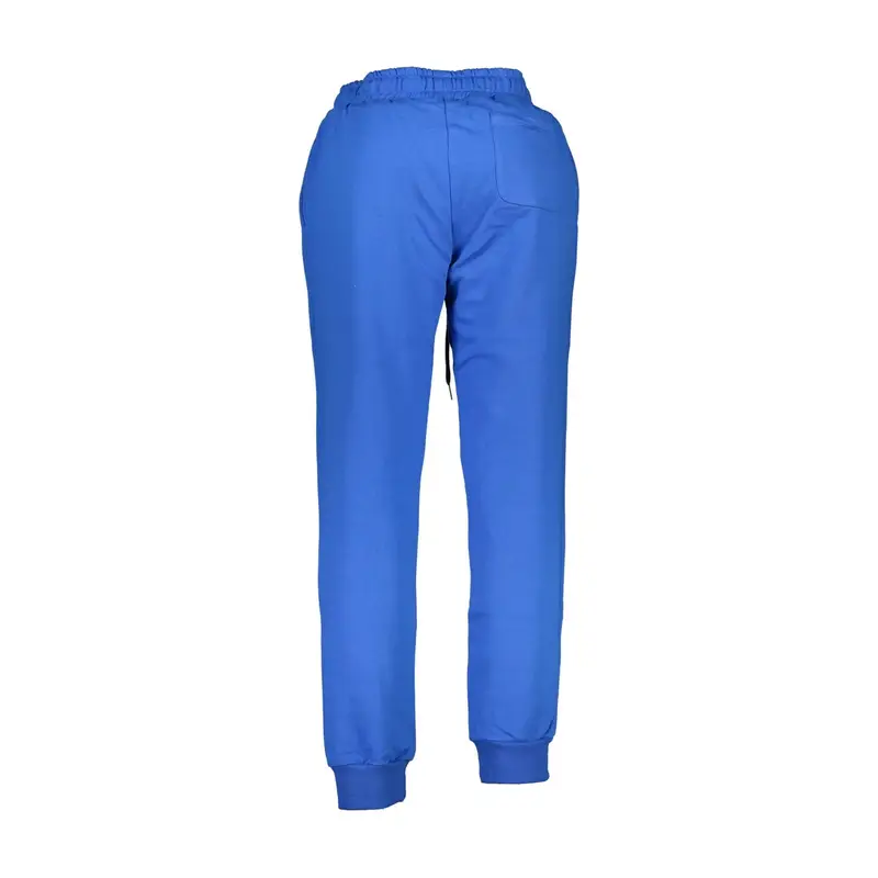 La Martina Pantaloni Uomo Blu in Cotone con Ricamo miniatura 2