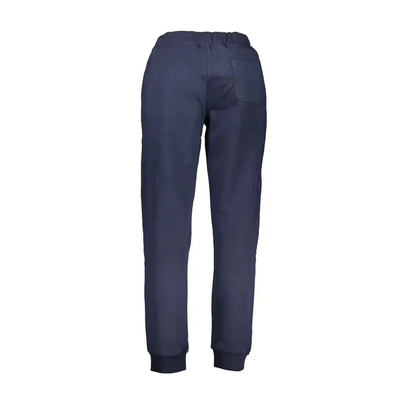 La Martina Pantaloni Uomo Blu con Stampa Logo miniatura 2