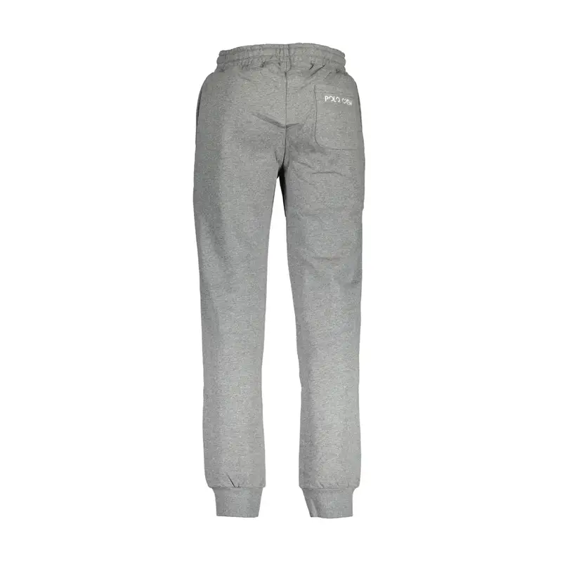 La Martina Pantaloni Uomo Grigio con Ricamo miniatura 2