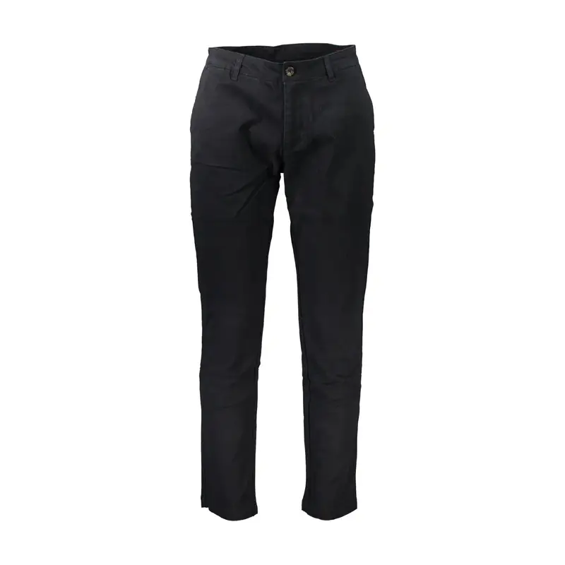 Pantaloni Uomo Nero Ricamo