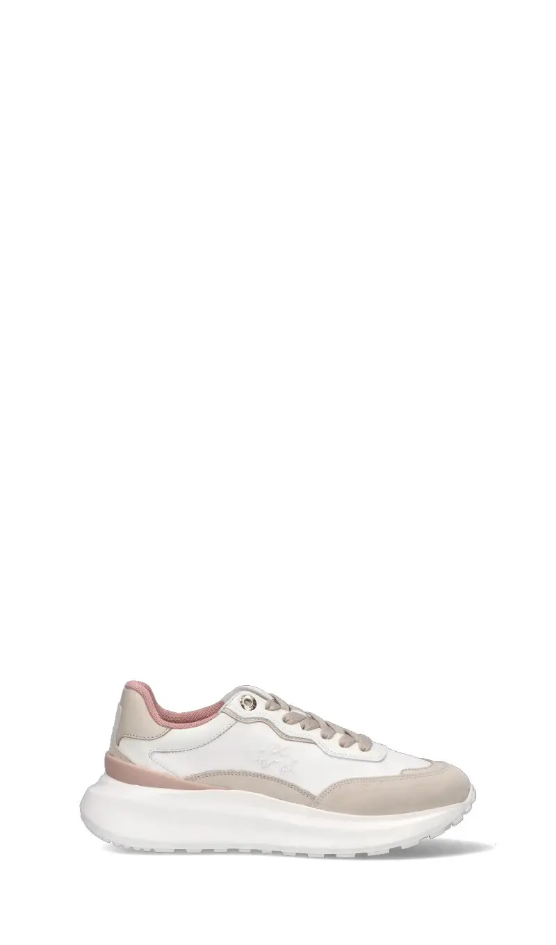 Sneaker donna bianca/cipria in pelle Vario