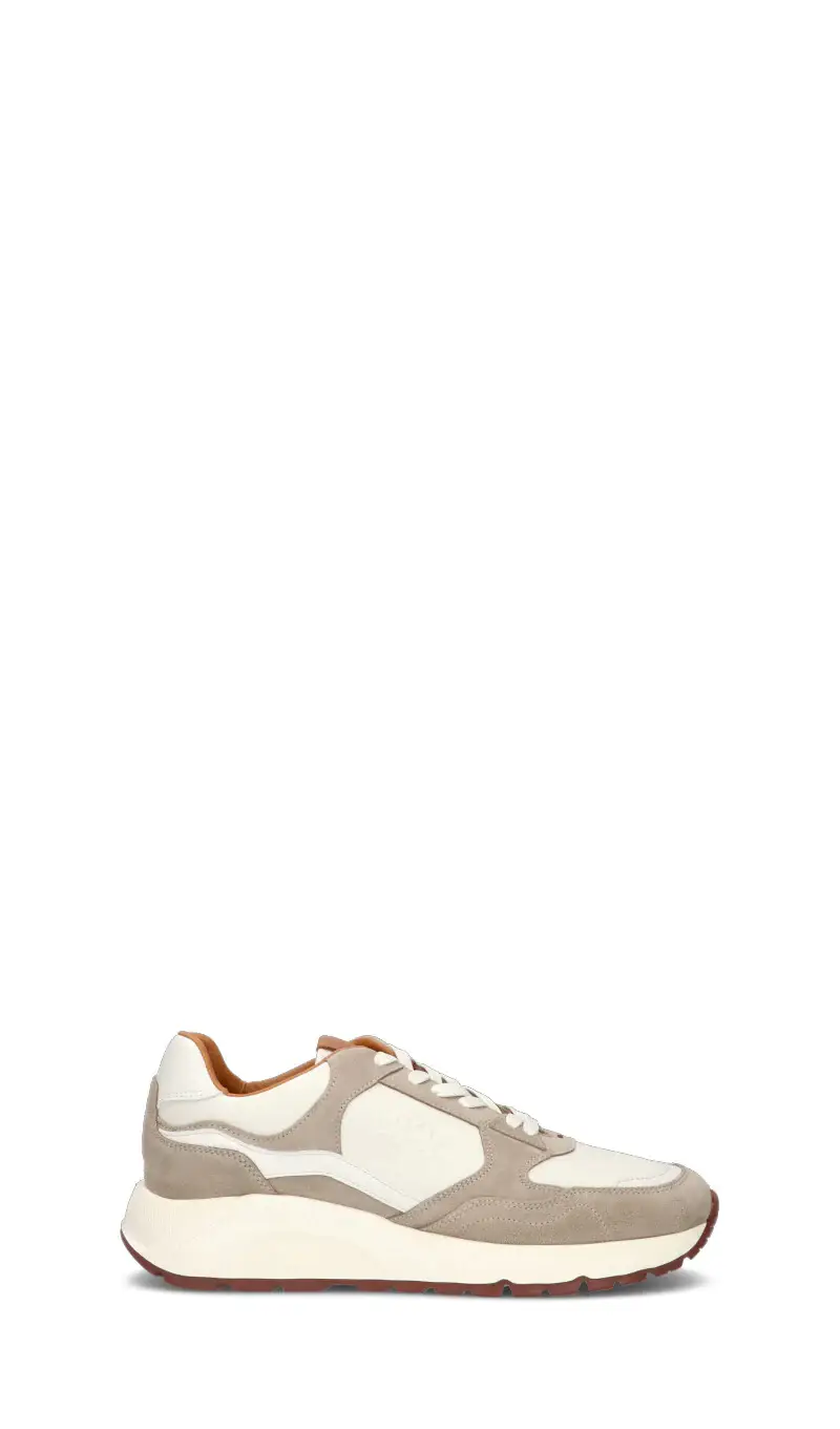 Sneaker uomo beige in suede Vario