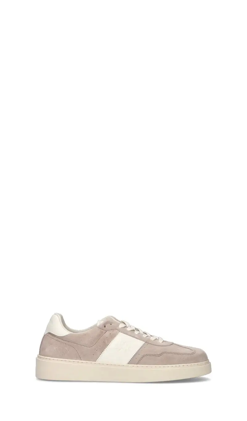Sneaker uomo beige in suede Vario