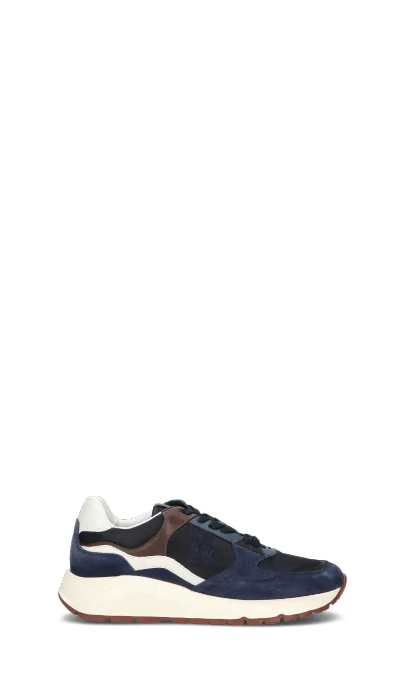 Sneaker uomo blu in suede Vario