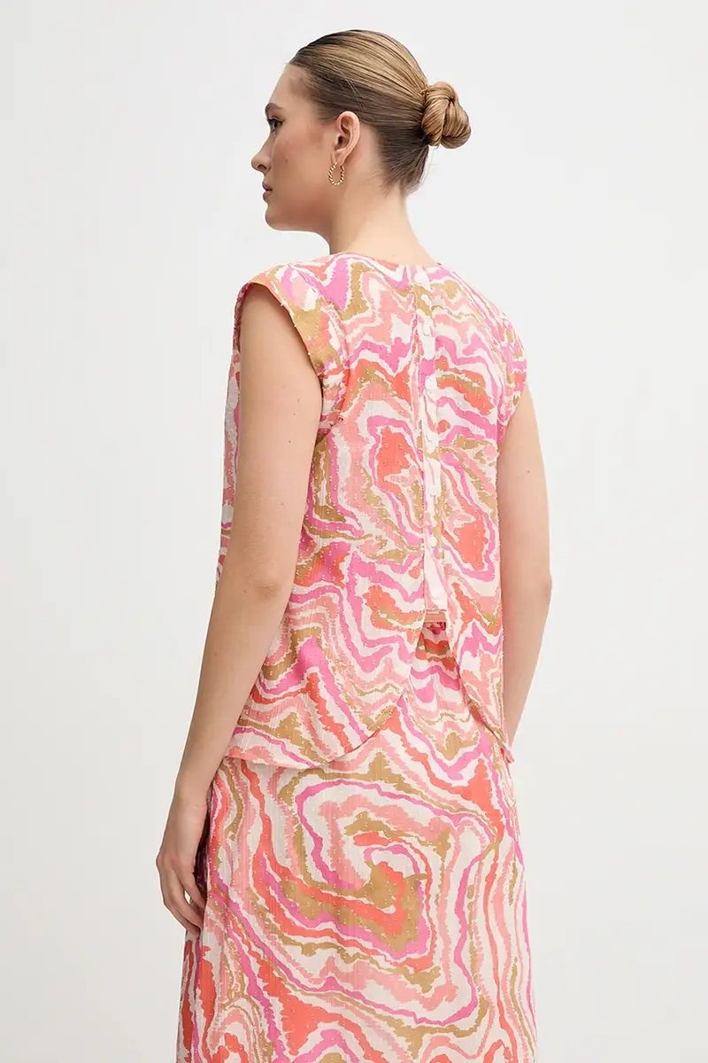 camicetta in cotone BERTHE donna colore rosa BERTHE miniatura 3